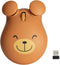 Wireless 2.4GHz Cartoon Bear Shape USB Mouse, Portable Cordless Mouse for Kids, Small Optical Mouse