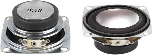 ISolderStore Pack of 2pcs 2" 4Ohm 3W Full Range Audio Speaker Stereo Woofer Loudspeaker for Arduino
