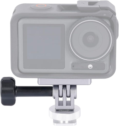 NICEYRIG Quick-Release Adapter Mount Kit for DJI Action 4/3/2, Strong Magnetic, with Cold Shoe & Tripod Holder - 587