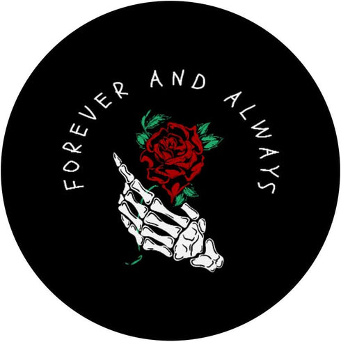 Forever and Always Rose, Sad Aesthetic Edgy Streetwear PopSockets Swappable PopGrip