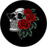Skull And Roses In Triangle Skeleton Minimal Art Lover Gift, PopSockets Swappable PopGrip