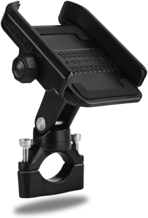 Keenso Motorcycle Bicycle Cell Phone Mount Holder - Adjustable Universal Handlebar Bracket for 4-6inch Mobile Phone,