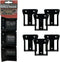 StealthMounts Battery Holder Compatible with Milwaukee M18 (6 Pack) - Black, Made in the UK