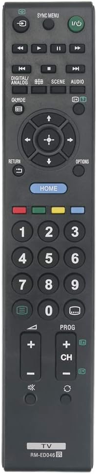 RM-ED046 Replace Remote Control for Sony TV Models: KDL-32BX320, KDL-40NX520, KDL-32BX420, and More