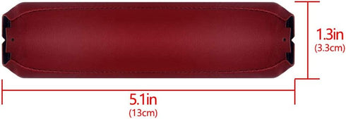 Geekria Protein Leather Headband Pad for Sony MDR-XB950BT, Headphones Replacement Band (Red)