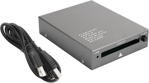 Lelukee PC Card ReaderUSB2.0 Interface PCMCIA Card Reader68PIN ATA Flash PCMCIA PC Card