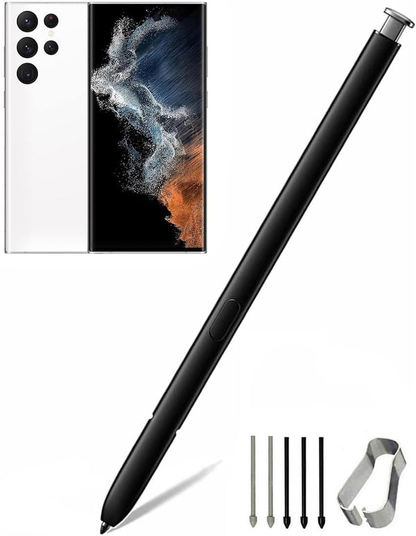 Galaxy S22 Stylus Pen Replacement for Samsung Galaxy S22 Ultra 5G, S Pen Without Bluetooth + Tips/Nibs (White)