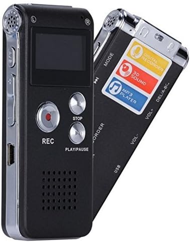 Top Ten Ton 8GB 650HR MP3 Multifunctional Rechargeable Digital Audio Voice Recorder Dictaphone Player with Built
