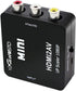HDMI to RCA 1080P Converter Adapter, HDMI to AV 3RCA Composite Video Audio with USB Charge Cable (Black)