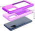 Galaxy S20 FE Case - Grey Silicone Hybrid Protective Wallet Cover with Card Holder for Samsung Galaxy S20 FE