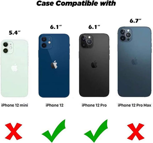 uCOLOR Flip Leather Wallet Case Card Holder for iPhone 12 Pro/12 Women and Girls with Card Holder Kickstand Marble Design Compatible with iPhone 12/iPhone 12 Pro 5G 6.1 inch (Blue Flowers)