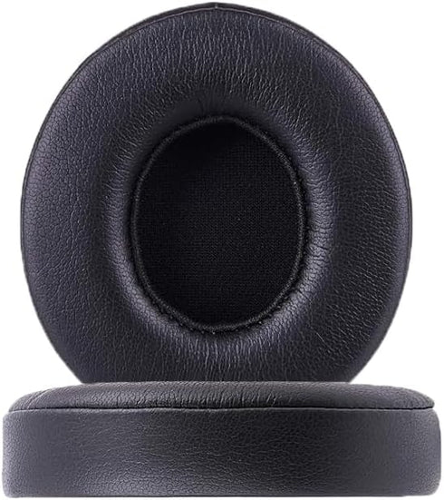 Replacement Ear Pads for Beats Solo 2.0 3.0 Wireless Headphones, Soft Comfort Protein Leather Memory Foam (Black)