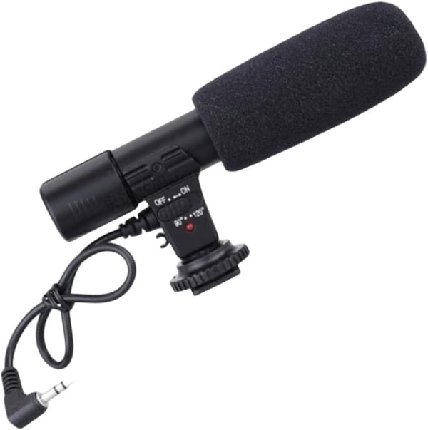 KONTONTY 1pc Interview Microphone for Camera Camcorder and Phone Lightweight Design Compatible Devices