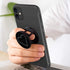 PENGY-49 Multi-Function Cell Phone Stand, Expanding Grip for Smartphones and Tablets, White Black Purple Pink Heart (4