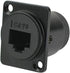 Toronce D-CAT6 Panel-Mount Connector | EtherCon Pass-Through Connector 5-Pack