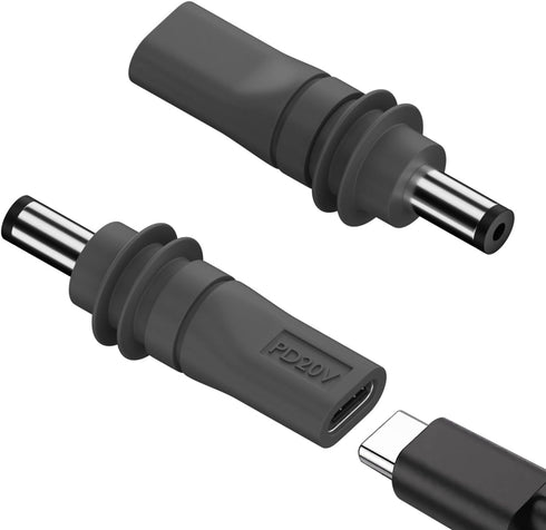 Jadebones 2 Pack USB C Female to DC Male Power Cable Adapter for