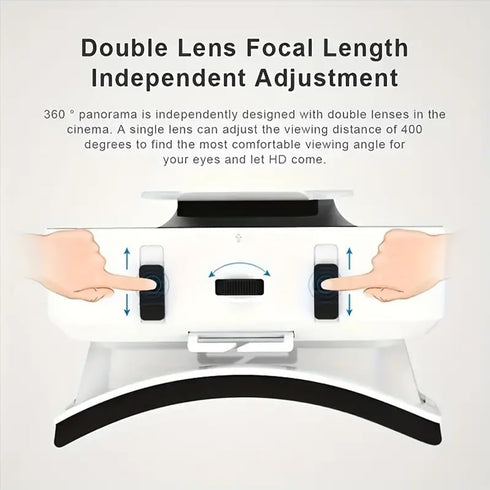 VR Headset for iPhone or Android Phone, Virtual Reality 3D Glasses for 4.7-6.5 inch Mobile