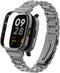 HOPMC Stainless Metal Frame and Steel Mesh Buckle, Classic Replacement Band for Redmi Watch 3 Strap