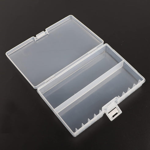 PNGKNYOCN Battery Storage Box,AA Batteries Portable Organizer Box Holds 48 AA Batteries,Insulative Plastic Clear Color by PNGKNYOCN
