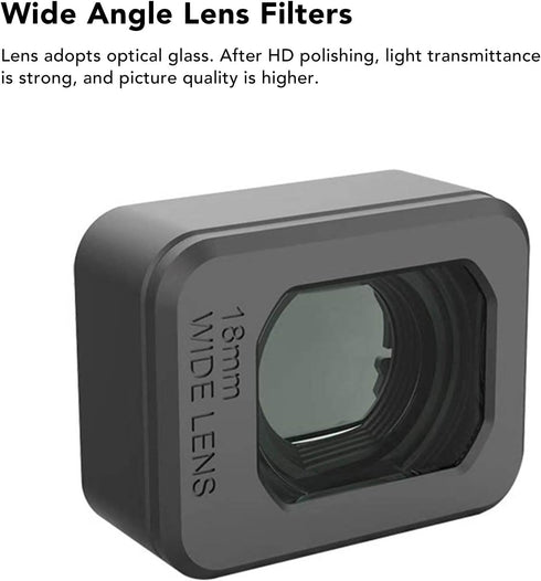 ASHATA 3 25% for Mini Pro Wide Angle Lens - Increased Field of View - HD Picture Quality - Quick Installation