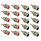 RCA Female Socket Connector - Chassis Panel Mount Adapter for Amplifier Audio Terminal RCA Plug (20-Pack)