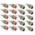 RCA Female Socket Connector - Chassis Panel Mount Adapter for Amplifier Audio Terminal RCA Plug (20-Pack)