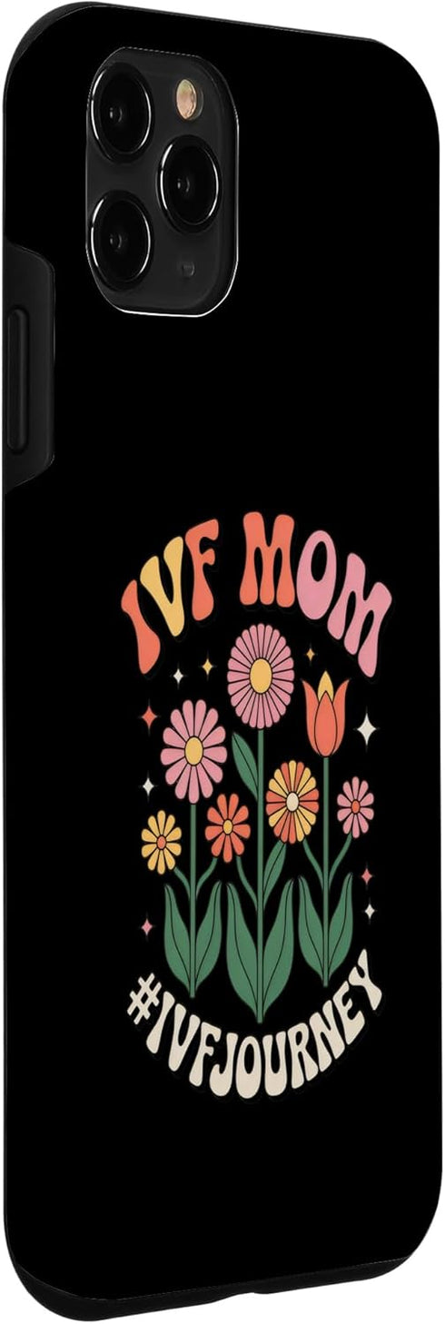 IVF Warrior Moms Infertility awareness 11 IVF Mom Fertility Support Retro Floral Case for iPhone Pro