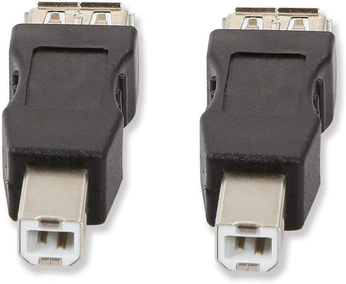 ELECTOP 2 Pack USB 2.0 A Female to USB B Print Male Adapter Converter