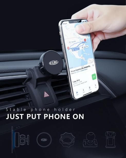 BEHAVE Strong Magnetic Phone Mount for Honda Civic 2016-2021, Adjustable Holder for Air Vent Compatible with Smartphones
