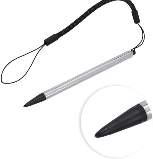 Stylus for Touch Screens, Resistive Stylus with Spring Rope for POS, PDA, Industrial PC, Car Navigator (Silver)