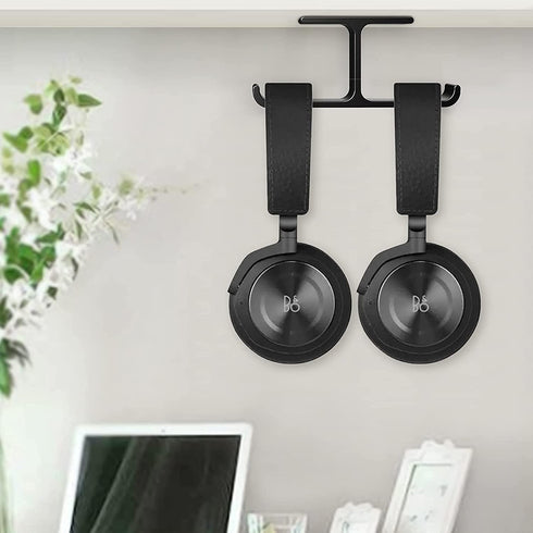 WixGear 2 in 1 Headphone Stand, PC Gaming Headset Cup Holder with Cable Organizer, 360° Adjustable Arm Clamp