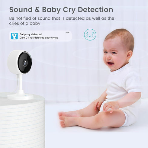 litokam Indoor Camera, 1080P Home Security Camera with Night Vision, Motion Detection, 2-Way Audio, WiFi