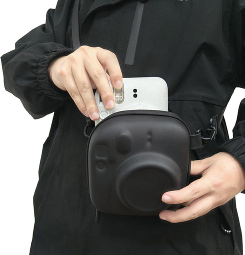 Camera Protective Case for Instax Mini 12/99, Hard Case for Fuji Mini 40/11/10/9/8/7+ Instant Camera Storage Bag