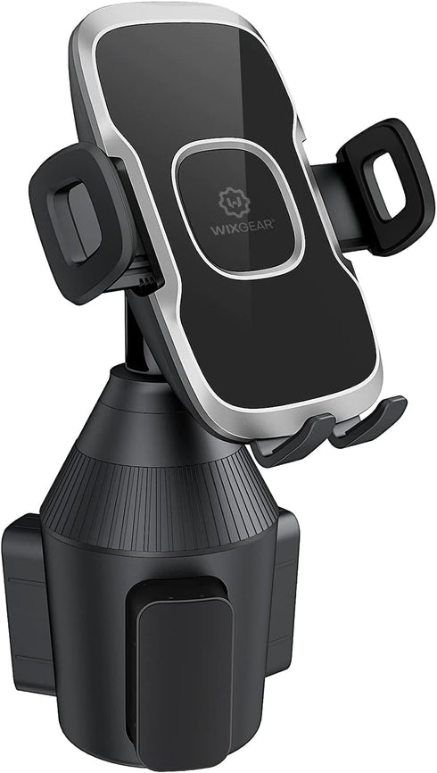 WixGear Cup Phone Holder for Car, Adjustable Automobile Cup Holder Smart Phone Cradle Mount