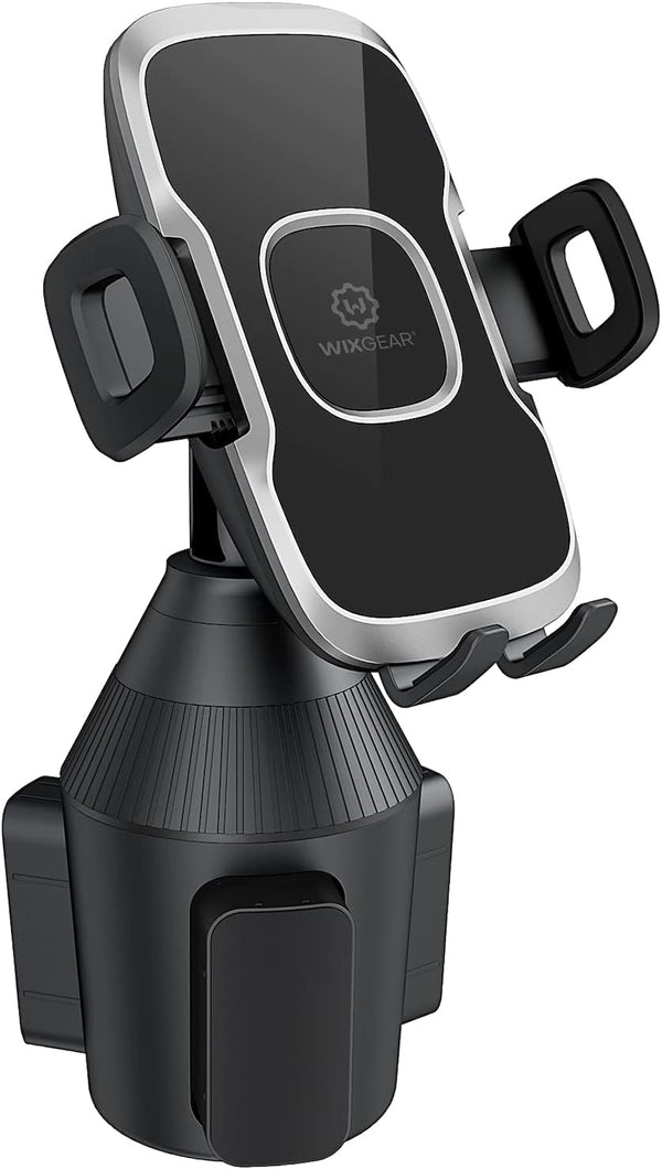 WixGear Cup Phone Holder for Car, Adjustable Automobile Cup Holder Smart Phone Cradle Mount