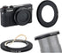 JJC 49mm Thread Filter Adapter for Canon PowerShot G7X III II G5X, includes Snap-On Lens Cap & Cap Keeper String