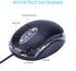 Wired Mini Optical Mouse, Ergonomic USB Computer Mouse for Laptops, PCs, Office, Home, School, Kids, Black