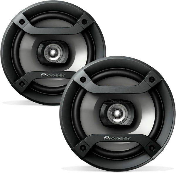 Pioneer TS-F1634R 2-Way Coaxial Car Audio Speakers, Full Range 6.5" Round Speakers 200W Max