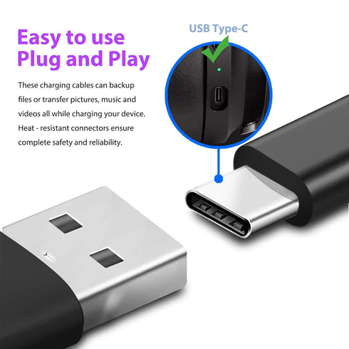5ft USB-C Charger Cable Compatible with Barnes & Noble Nook GlowLight 4 (2021) / 4e (2022) / 4 Plus (2023) Edition