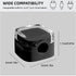 IFNOW 6 Pack Magnetic Cable Clips Cord Organizer Black Self Adhesive Cord Holder Under Desk Cable Management for Home