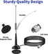 eifagur 27MHz PL-259 Long Range Magnetic Base CB Radio Antenna with BNC Male Connector for Mobile/Car Radio Cobra