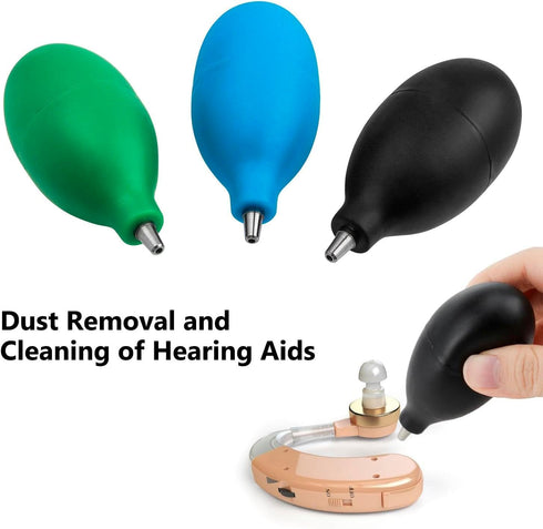 3Pcs Bestgle Mini Squeeze Ball Pump Duster - Air Blower Dust Cleaner for Watch Camera Lens Hearing Aid