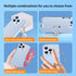 saxsion Phone Charm Holder, Mini Metal Tether Tab - Ultra Thin Stainless Steel Lanyard Patch for iPhone, Universal