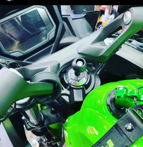 MotoMount Ninja for Kawasaki Ninja, 12mm Hexagon Hole Mount with 1inch Ball, Compatible with Phone/Camera/GPS