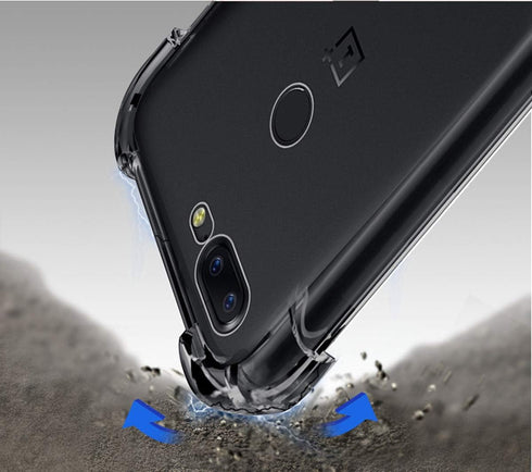 iCoverCase OnePlus 5T Case, Crystal Clear Soft TPU Slim Thin Shock Absorption Bumper Cover