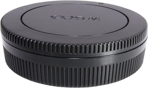 Rear Lens Cap and Body Cap Set for Canon EOS M Mirrorless Camera and Lens