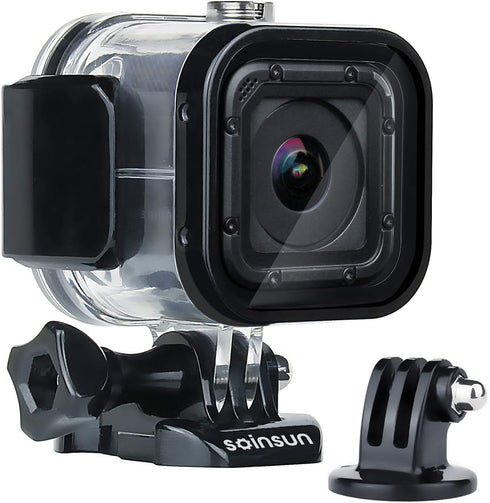 60m Waterproof Dive Housing Case - Bracket Accessories for GoPro Hero 5 Session, Hero 4 Session Cameras