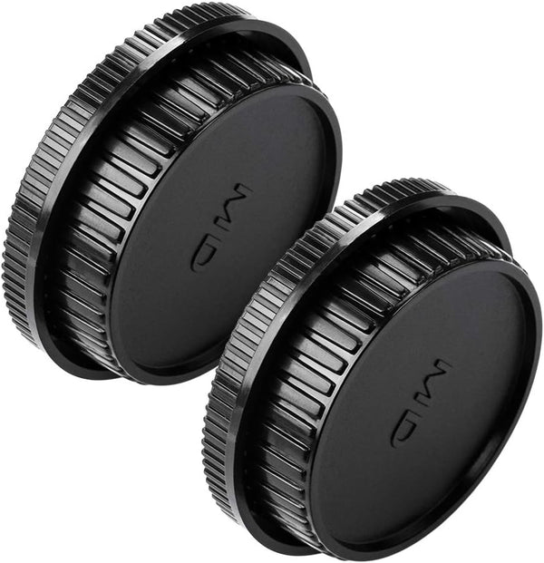 Camera Body Cap and Lens Rear Cap Cover Replacement Set for Minolta MD MC Mount Cameras, 2 Sets