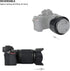 (1+1) Screw on + Bayonet Lens Hood Shade for Nikon Z30 Z50 Z fc Dual Lens Kit (Nikkor Z DX)