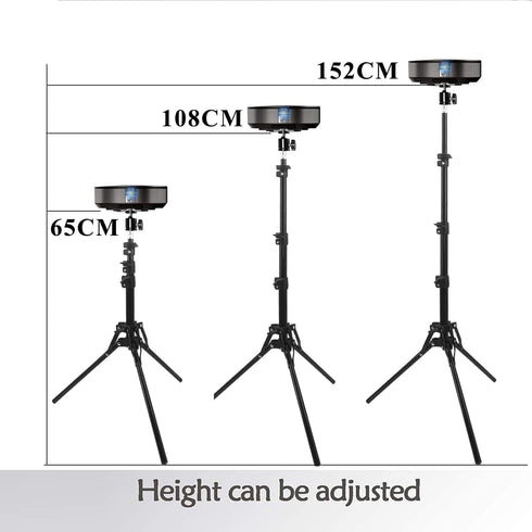 Coret 360 26-60in Mini Projector Stand, Portable Camera Holder with Rotatable Head, Adjustable Height